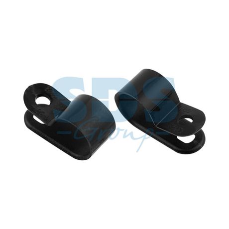 Кабельная скоба под винт 12 мм, черная, упаковка 50 шт. | 07-4412-1 REXANT MEET