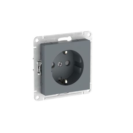 Розетка AtlasDesign 16А с заземл. защ. шторки быстрозажим. клем. механизм грифель SE ATN000745S APC