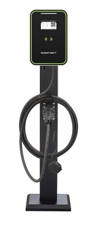 Зарядная станция для электромобиля SMARTWATT EVC, 22 кВт, коммерческая OCPP 1.6J, переменный ток, 3 фазы 380 В 32 А, кабель 5 метров TPU GBT, IP54 - 4512020470015 Delta