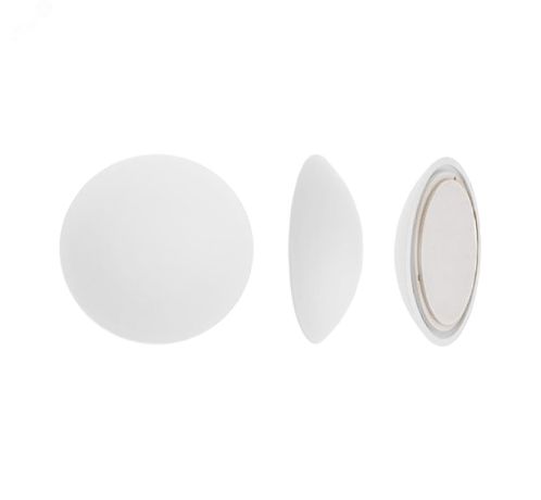 Ограничитель дверной ДЕМПФЕР из мягкого пластика, самоклеющийся, АЛЛЮР PB-01 белый - 10225 ПТК