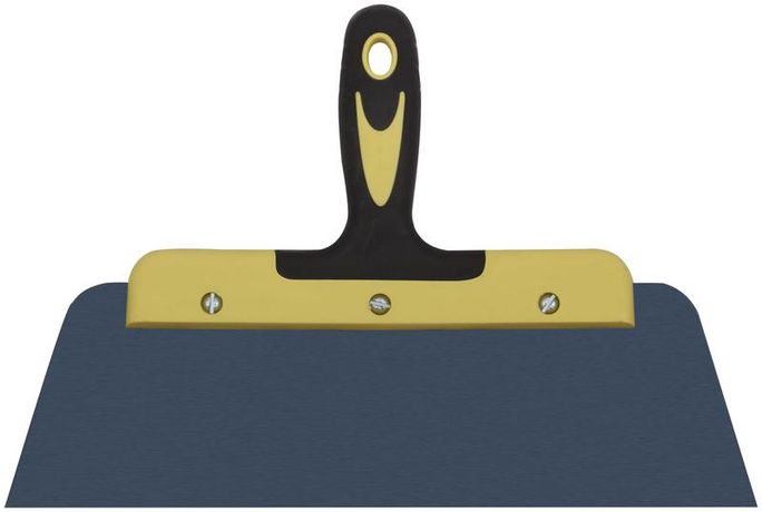 Шпатель фасадный ''Мастер'', пружинная колоризованная сталь, двухкомпонентная ручка, плоский 300 мм - 06464 РОС