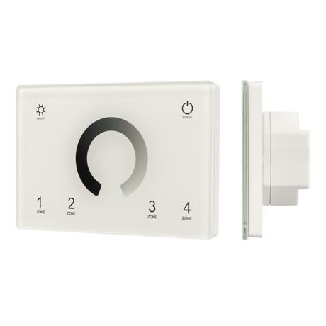 Панель Sens SMART-P79-DIM White (230V, 4 зоны, 2.4G) (Arlight, IP20 Пластик, 5 лет) | 028398 Arlight