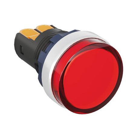 Сигнальный индикатор со встроенным диодом 220В, красный, алюминий, зажим Plug-In | M22L-F220RAP DKC ДКС