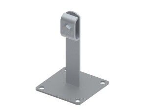 Держатель для круглых проводников, исполнение с монтажной пластиной, L-100. Материал - горячеоцинкованная сталь. МД-022-ГЦ Ostec 394022