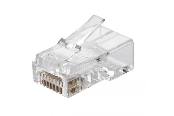 Вилка RJ45 Q-PLUG, категория 6, UTP, для полевой установки, без цвета, упаковка 50 штук, | 13A-U6-11WT Eurolan