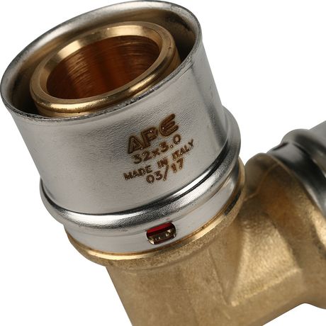 Угольник 32 90 град., пресс, для металлопластиковых труб - RG008S9C4BPENC STOUT SFP-0009-003232