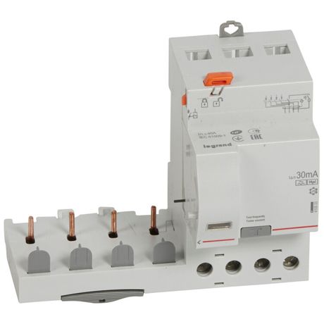Дифференциальный блок DX3 - тип Hpi 30 мА 4П 400 В~ 40 А 3 модуля | 410533 Legrand