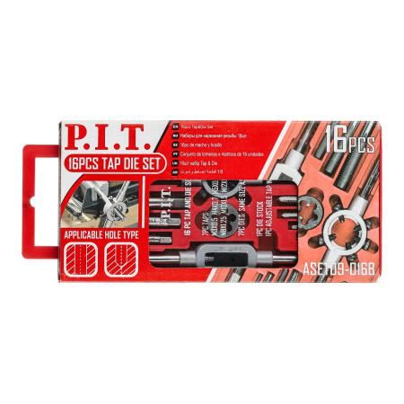 Набор для нарезания резьбы 16шт - ASET09-016B PIT