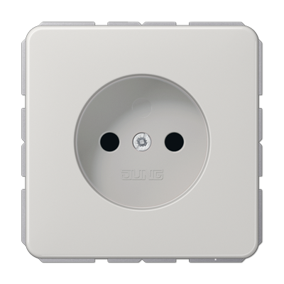 Розетка 10A 250V / 16A 250V~ 2-х полюсная, без заземления| CD511NLG |Jung