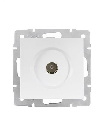 Розетка телевизионная проходная TV 1-м СП Vesna механизм бел. LEZARD 742-0288-129