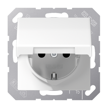 SCHUKO®-розетка 16 A / 250 B ~ с крышкой| AS1521BFKLWW |Jung
