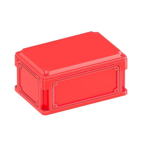 Корпус RAM box без МП 300х200х146 мм, с фланцами, непрозрачная крышка высотой 21 IP66/IP67, RAL3020 - 532210-RAL3020 ДКС