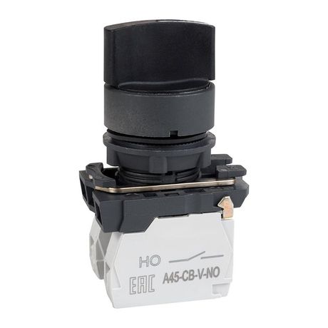 Переключатель OptiSignal D22 C5-S-21 2 положения пластик 1НО XB5AD21 |332183| КЭАЗ