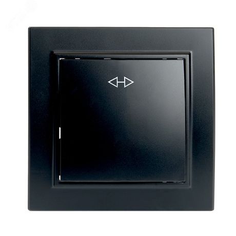 Переключатель одноклавишный перекрестный, 250В, 10А, серия Эрна, черный, Stekker - PSW10-9009-03 39927 FERON