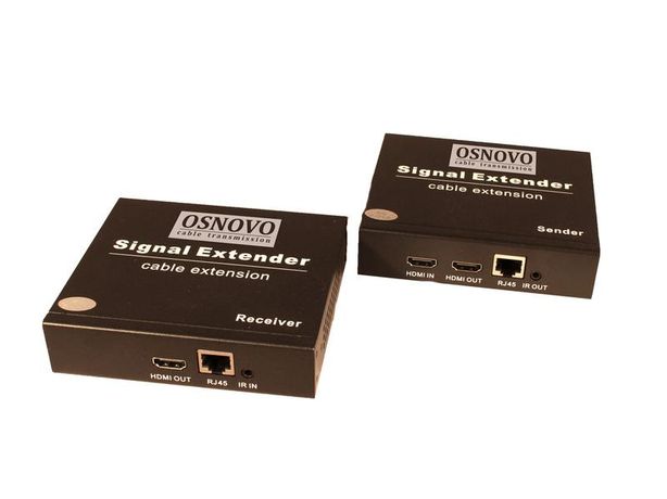 Комплект для передачи HDMI ИК управления RS232 по сети Ethernet расстояние "точка-точка" до 200м TLN-Hi/2+RLN-Hi/2 OSNOVO 1000641336