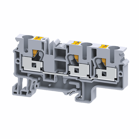 Клемма с 3-мя контактами push-in 10 кв.мм OptiClip СP-10-TRIPLET-I-BU-синий - 331853 КЭАЗ