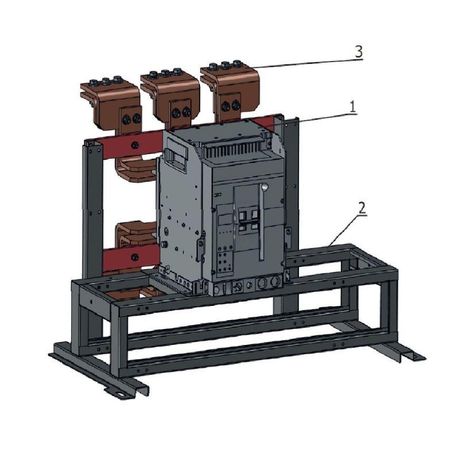 Блок замены автоматического выключателя-АВМ15СВ-ВА55-43-334770-1600А-690AC-НР230AC/220DC-ПЭ230AC-УХЛ3 | 370441 КЭАЗ