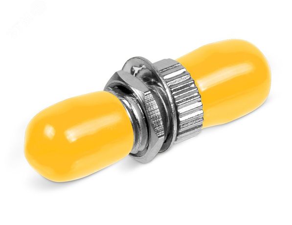 Соединитель проходной ST-ST, SM(для одномодового кабеля), корпус металл - ST-ST-SM Cabeus 7024c