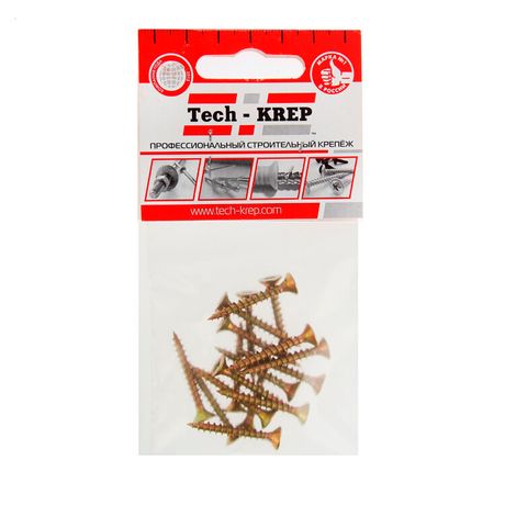 Саморез ШУж 5,0х30 пот. гол. (12 шт) - пакет ( 0,032 кг) | 102508 Tech-KREP