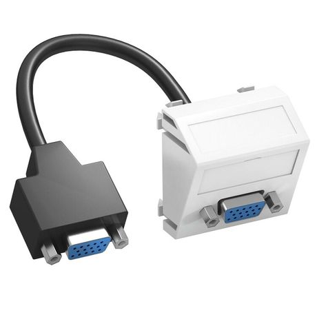 Мультимедийная рамка VGA Modul45 (белый) (MTS-VGA F RW1) | 6104670 OBO Bettermann