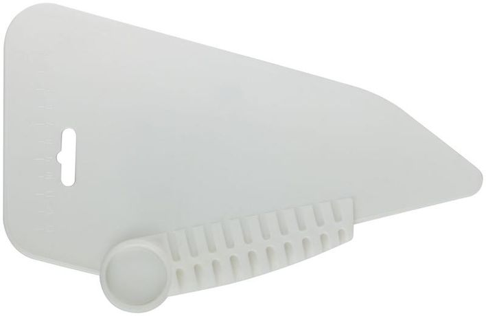 Шпатель прижимной, для разглаживания обоев, пластиковый, белый 280 мм - 06905 РОС