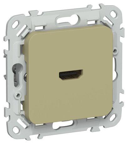 Розетка HDMI СП FLITE РШДМА-ФлО механизм олив. IEK FI-H10-K26 IEK (ИЭК) арт. FI-H10-K26