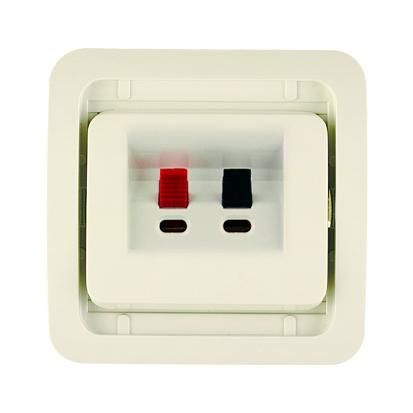 Розетка Hi-Fi СП Mimoza без вставки крем. Makel 32080