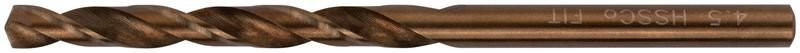 Сверло по металлу HSS с добавкой кобальта 5% Профи в блист. 4.5мм (уп.2шт) FIT 34445 РОС