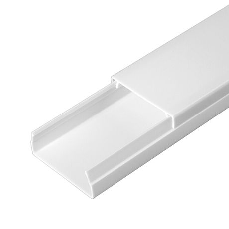 Кабель-канал белый 2-й замок в п/э 40х16 мм (56м/уп) Промрукав - PR.0325206 Строитель