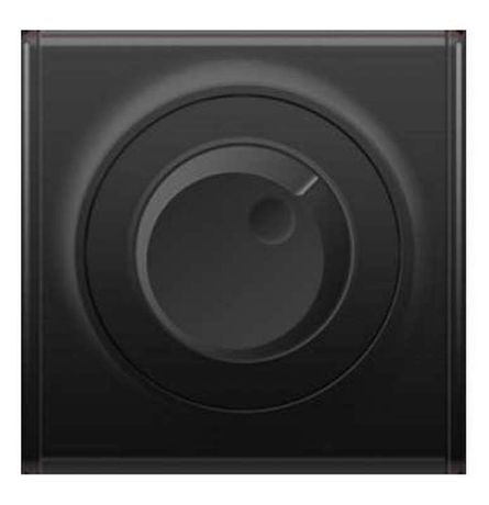 Светорегулятор 600 W для ламп накаливания и галогенных ламп, цвет чёрный (серия Florence) - 2172827 ССТ