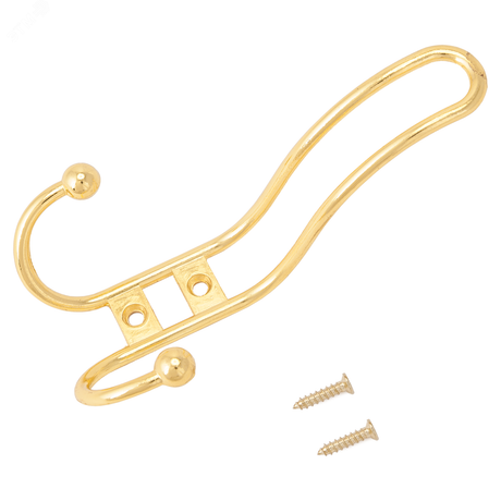 СТАНДАРТ 208 A GP золото (латунь) - 10212 Крючок-вешалка трёхрожковый ПТК