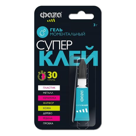 Супер-клей Гель 3г GGl-3x1 BL-1 | .5044081 ФАZA ФАЗА