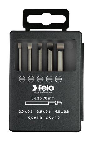 Набор бит SL Industrial 73 мм в кейсе, 5 шт | 03091716 Felo