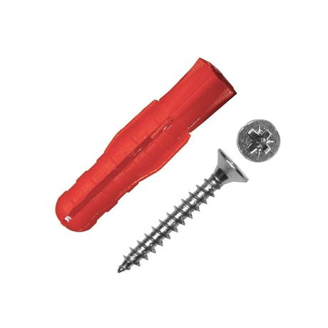 Саморез ШУц 3,5х50 пот. гол. + дюбель трехсегментный 6х35 (24 шт) - пакет Tech-K ( 0,066 кг) | 112938 Tech-KREP