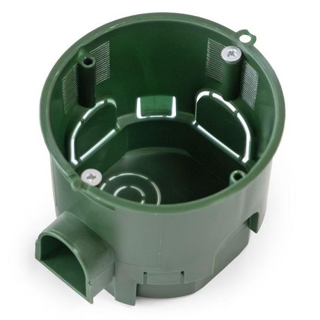 Коробка установочная 80-0550С углубленная безгалогенная (HF) 68х60 с саморезами (160шт/кор) Строитель