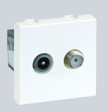 Механизм розетки СП TV-SAT Simon Connect винт. зажим бел. K130A-9