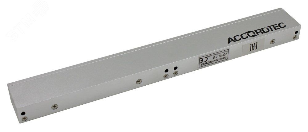 Замок электромагнитный сдвоенный, офисный дизайн, планка в комплекте - ML-180A-2 AccordTec AT-01345