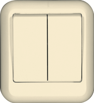 Выключатель 2-кл. ОП Прима 6А IP20 сл. кость (опт. упак.) SchE A56-029-S APC