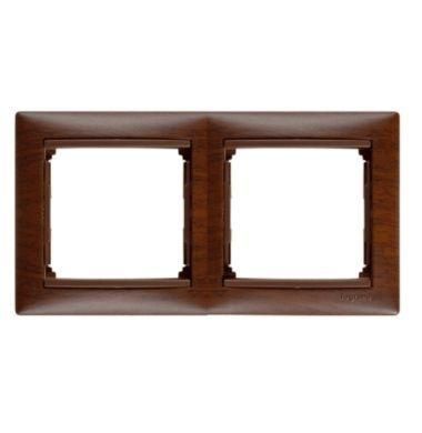 Рамка 2-м Valena горизонт. тонир. дерево (блист.) IEK 694363 Legrand (группа IEK)