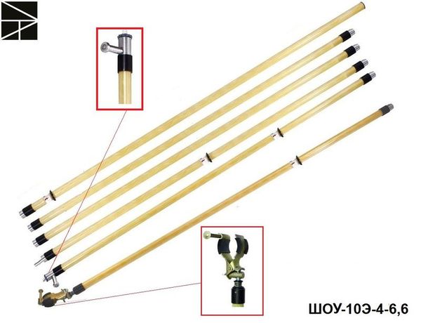 Штанга изолирующая оперативная с универсальной головкой ШОУ-10Э-4-6.6 ЭЛЕКТРО ТРЕЙД ET-SHO140