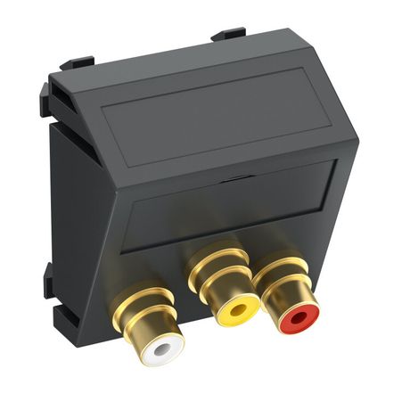 Мультимедийная рамка Audio-Video Modul45 (черный) (MTS-12R L SWGR1) | 6105177 OBO Bettermann