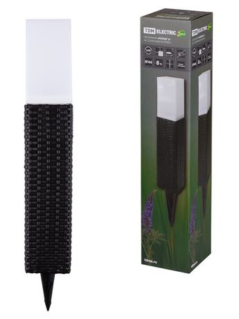 Светильник СС "Ротанг 2" на солнечных батареях, пластик, 9,5х60cм, | SQ0330-0115 TDM