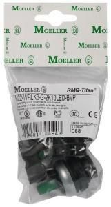 Переключатель зеленый с подсветкой, 1НО, 24В DC, M22-WRLK-G-K10LED-BVP - 110924 EATON