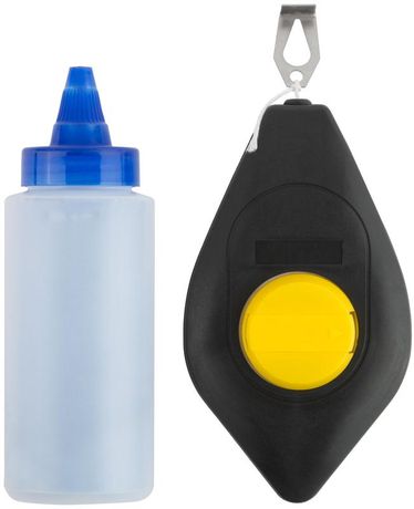 Шнур малярный отбойный ABS пластиковый корпус 30 м и краска разметочная 125 гр - 4709 РОС