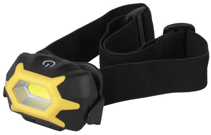 Фонарь налобный светодиодный 5Вт 150Лм IP54 COB 3 режима на батарейках 3xAAA (в комплект не входят) Рабочий Практик с адаптивным уголом наклона GB-701 черный - Б0027819 ЭРА