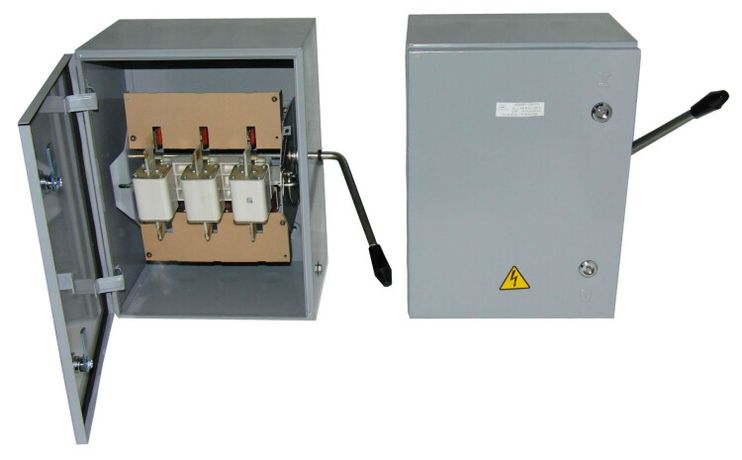 Ящик ЯБЗ-250-1 УЗ (ЯБПВУ-250А) с выключателем и ПН-2 (IP54)