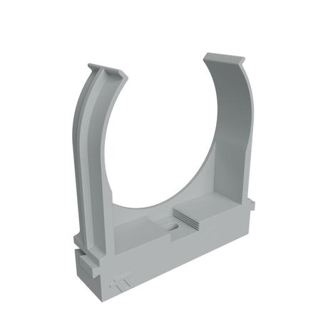 КМ LO67235 Крепеж-клипса для труб d50мм прямой монтаж сер (уп.20шт) КМ-Профиль