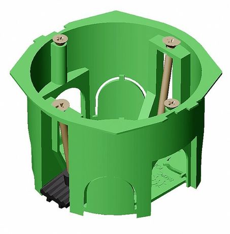 Коробка установочная 68х45мм для полых стен пл.лапки - КУ1206 HEGEL