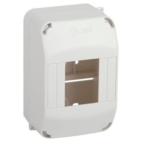 Корпус пластиковый навесной SIMPLE КМПн 1/4 IP20 белый | Б0062282 ЭРА