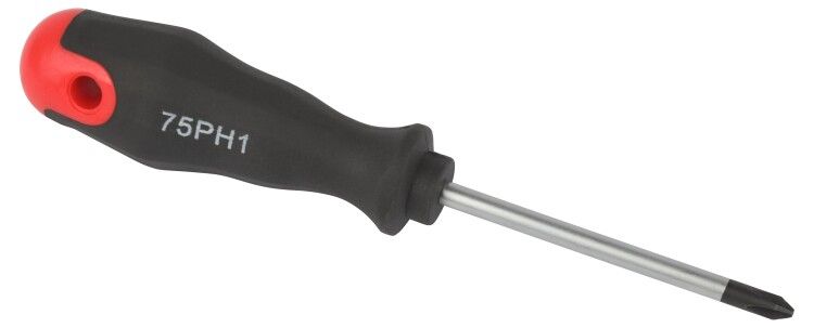 Отвертка крестовая PH1х75 мм двухкомпонентная рукоятка - Б0055840 ЭРА